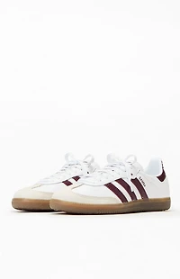 adidas Women's Maroon Samba OG Sneakers