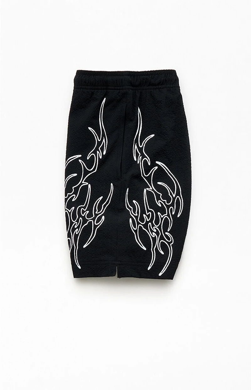 Pacsun Tribe Seersucker 6.5" Swim Trunks
