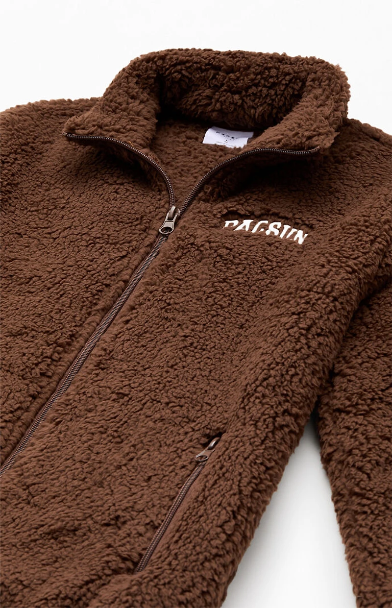 Pacsun Kids Brown Sherpa Jacket