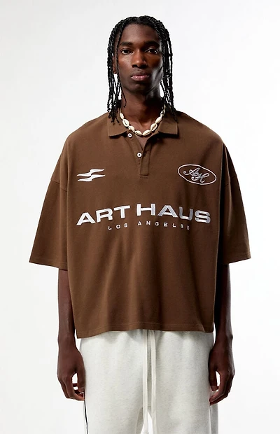 Pacsun Art Haus Boxy Polo Shirt