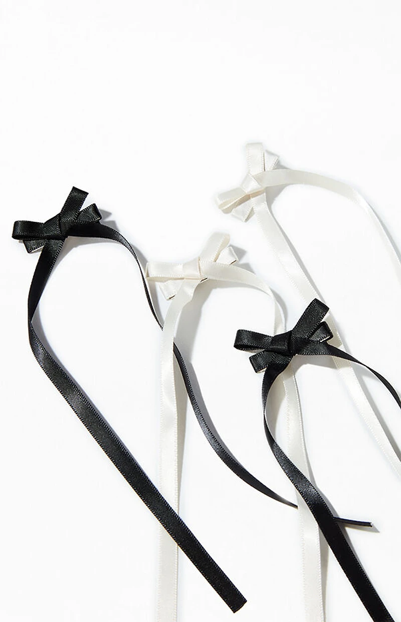 LA Hearts 4 Pack Mini Bow Clips