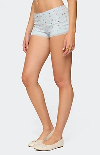 Edikted Aurea Lacey Floral Shorts
