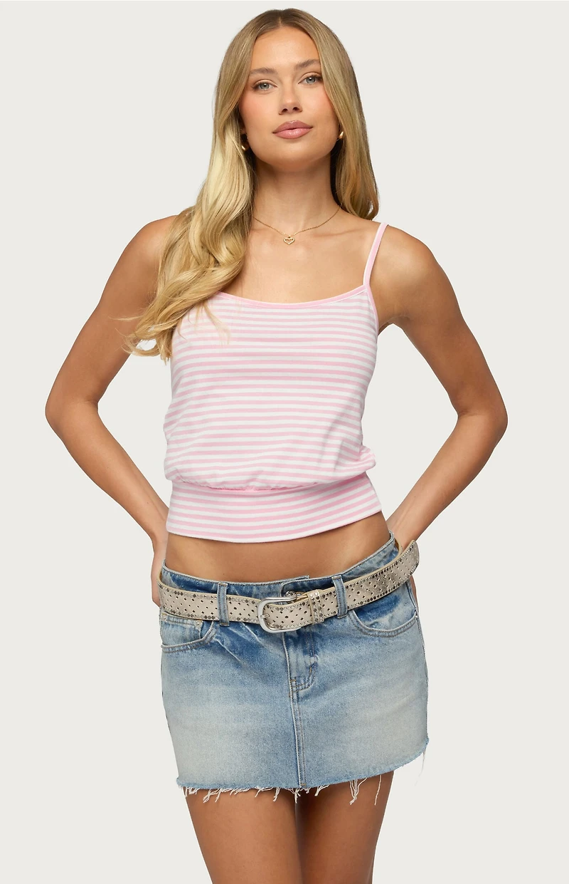 Edikted Hazelina Striped Tank Top