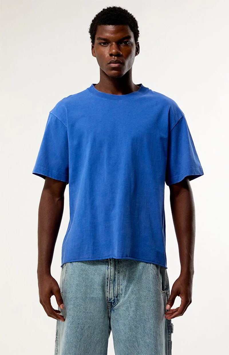 Pacsun Blue Premium Cropped T-Shirt