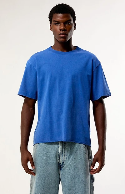 Pacsun Blue Premium Cropped T-Shirt