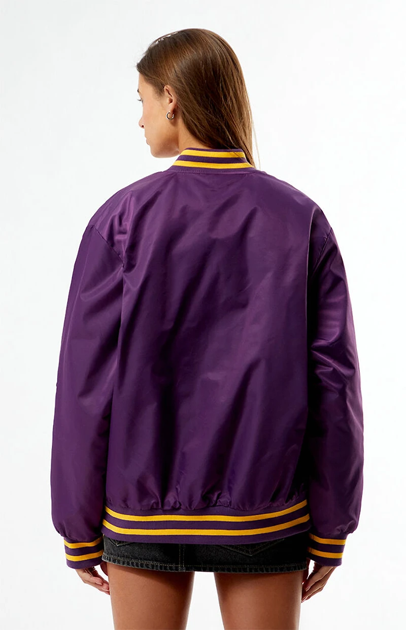 HYPE & VICE LSU Tigers A-Game Varsity Bomber Jacket