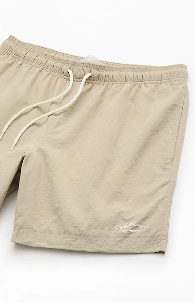 Pacsun Collegiate Solid 6.5" Swim Trunks