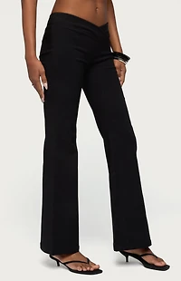 Edikted Alyce Crossover Flared Pants