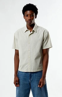 Pacsun Oxford Striped Camp Shirt