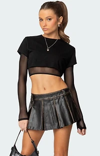 Edikted Rella Layered Long Sleeve T-Shirt