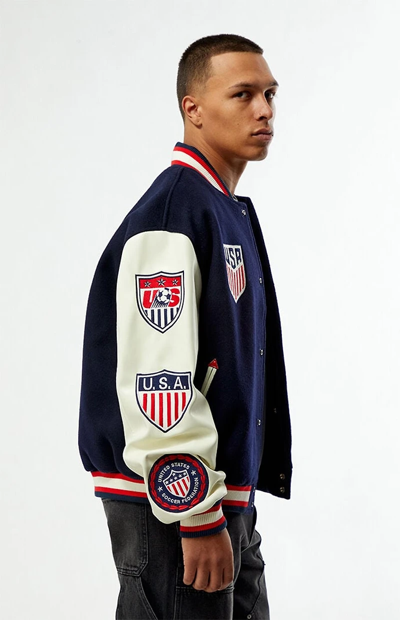 US Soccer x Jeff Hamilton Varsity Jacket