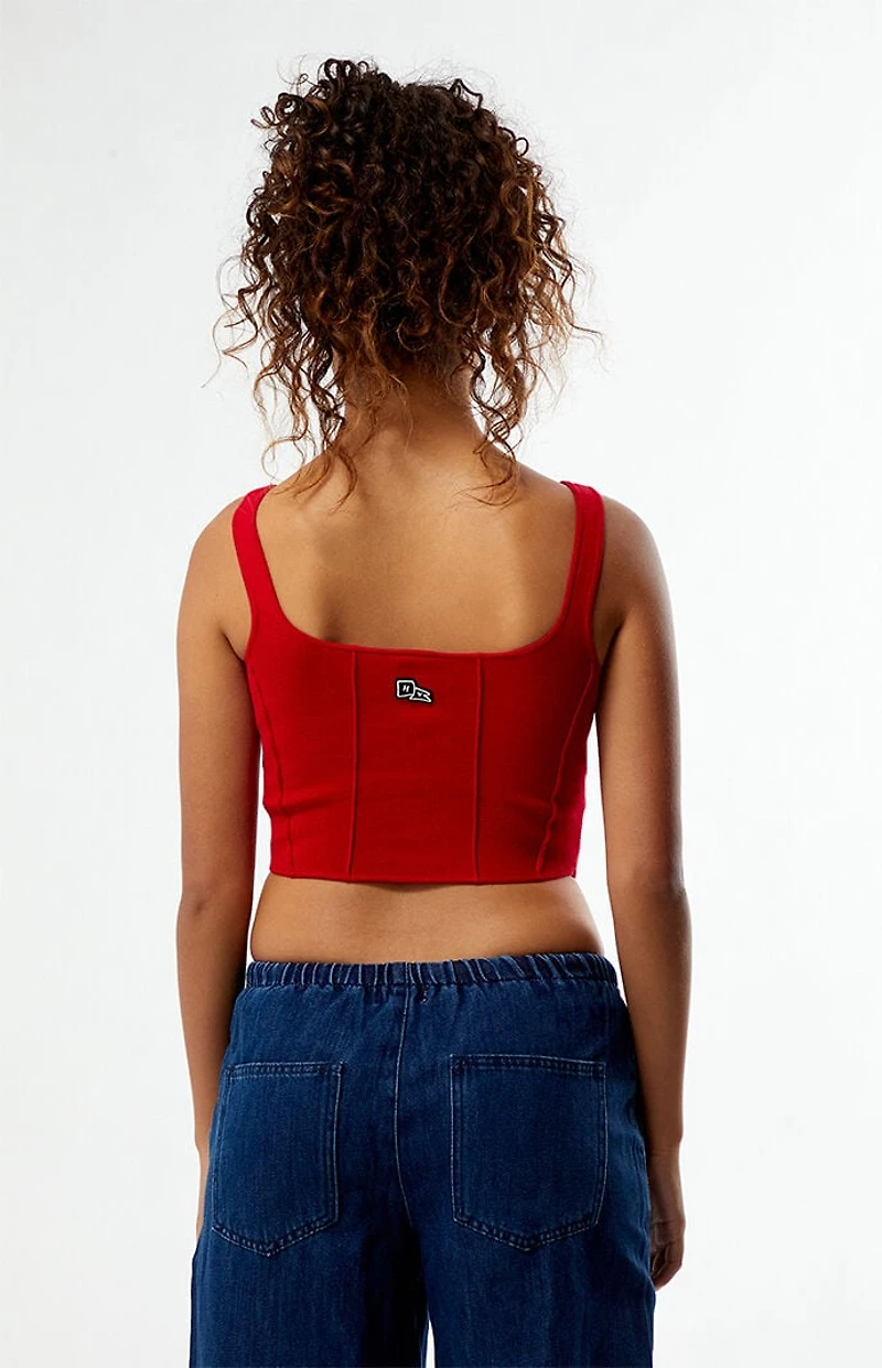 HYPE & VICE Alabama Crimson Tide Knit Corset Top