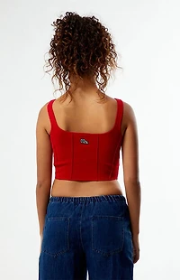 HYPE & VICE Alabama Crimson Tide Knit Corset Top