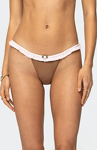 Edikted Kellie Ruffled Bikini Bottom