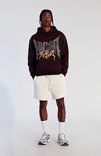 Pacsun Fleece Cream Sweat Shorts