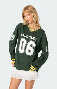 Edikted Cali Oversized Baseball T-Shirt
