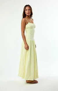 Your Favorite Ava Linen Bustier Maxi Dress