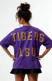 HYPE & VICE LSU Tigers Football Oversized T-Shirt