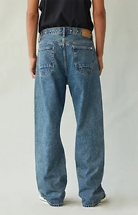 Pacsun Dylan Baggy Jeans Studded Medium Blue
