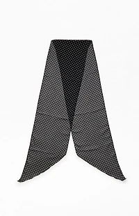 John Galt Black and White Polka Dot Scarf