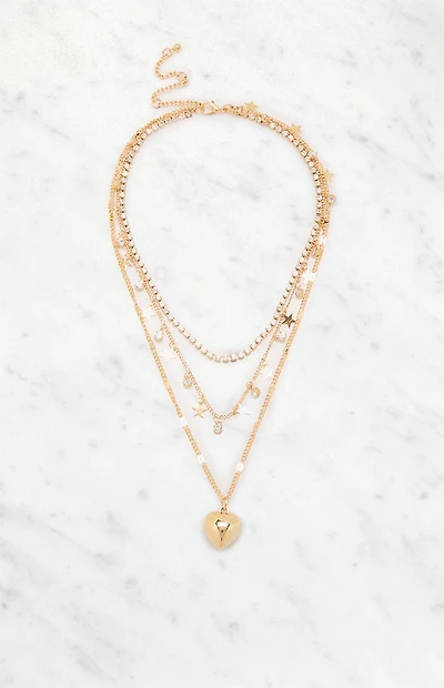 LA Hearts Gracie Layered Necklace