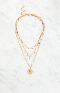 LA Hearts Gracie Layered Necklace
