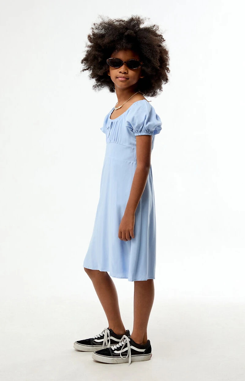 Pacsun Kids Blue Short Sleeve Dress