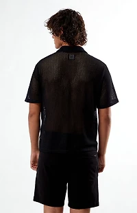 Pacsun Black Lance Oversized Camp Shirt