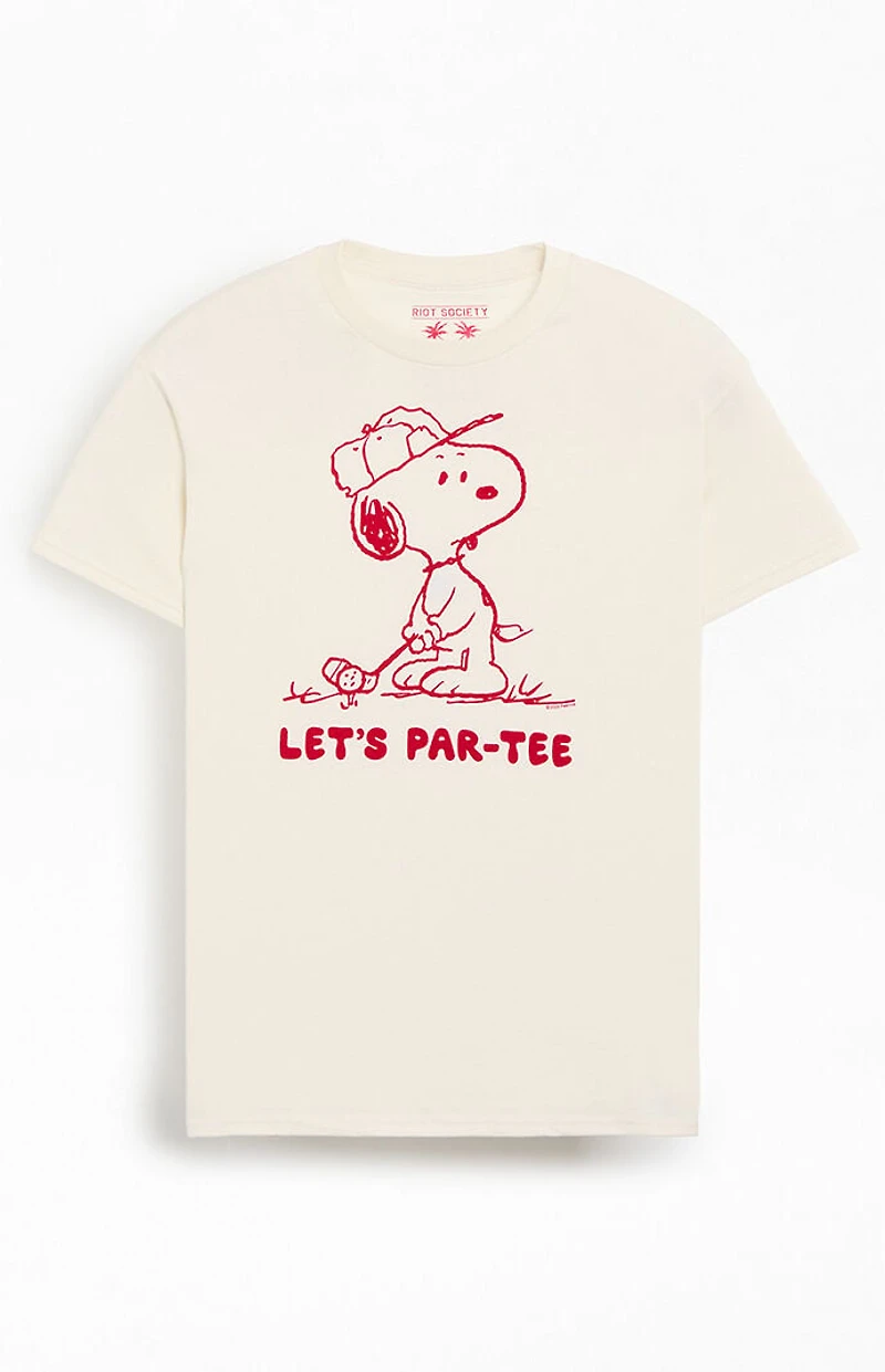 Riot Society Snoopy Let's Par-Tee T-Shirt