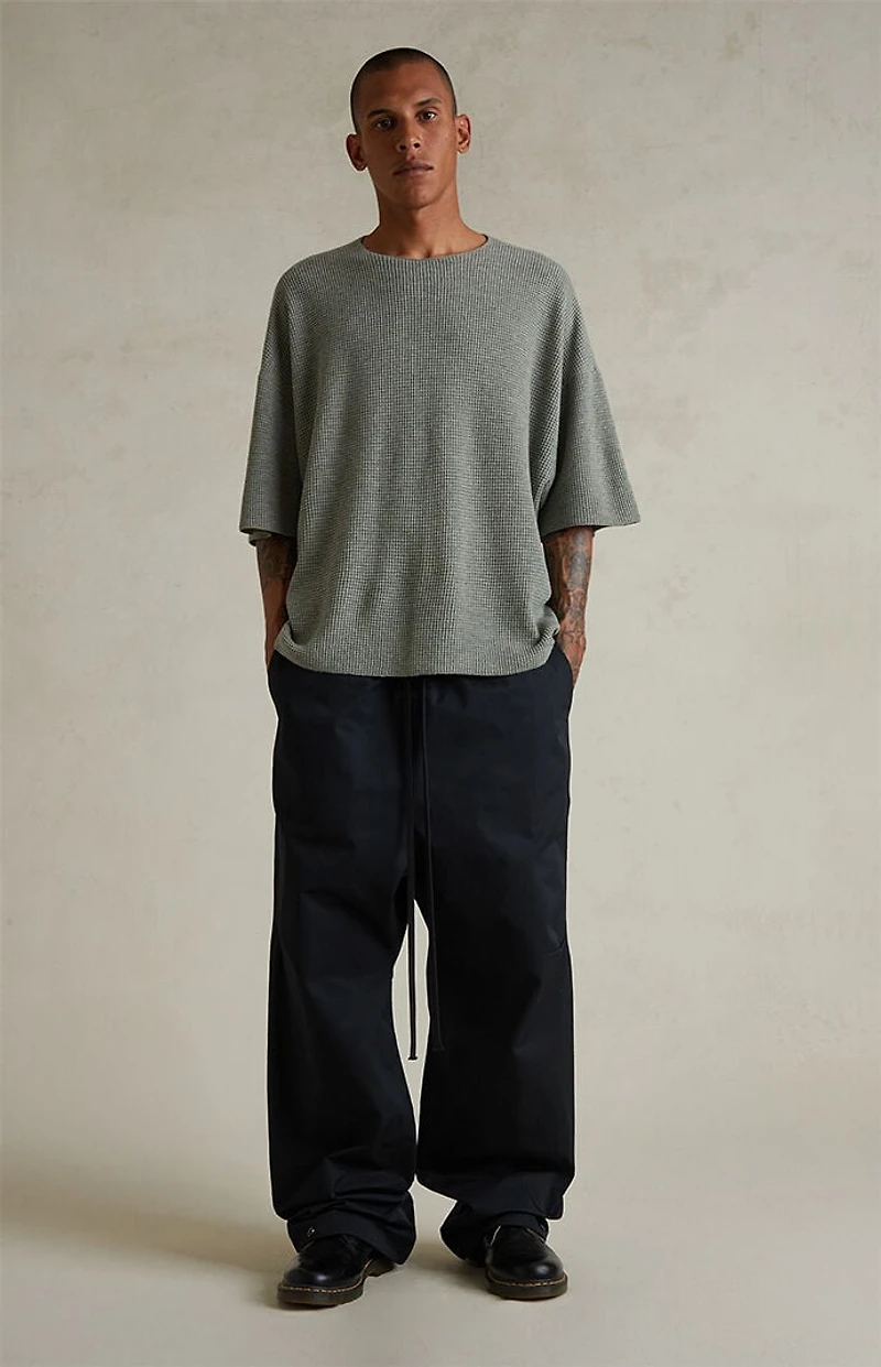 Fear of God ESSENTIALS Jet Black Poly Twill Work Pants