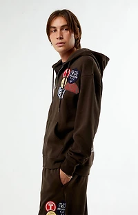 True Religion Vintage Patch Full Zip Hoodie