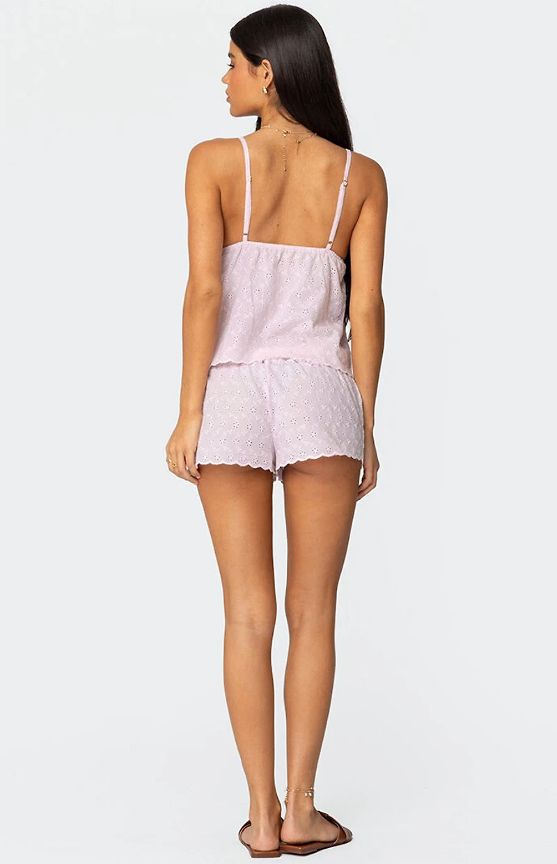 Edikted Talula Eyelet Babydoll Top