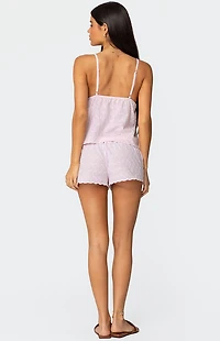 Edikted Talula Eyelet Babydoll Top