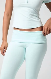 PAC 1980 DRIFT Active Fold-Over Waistband Flare Yoga Pants