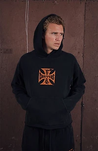 West Coast Choppers Orange Core Logo Hoodie