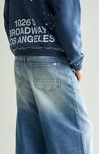 Pacsun Ryder Ultra Baggy Jeans Medium Blue