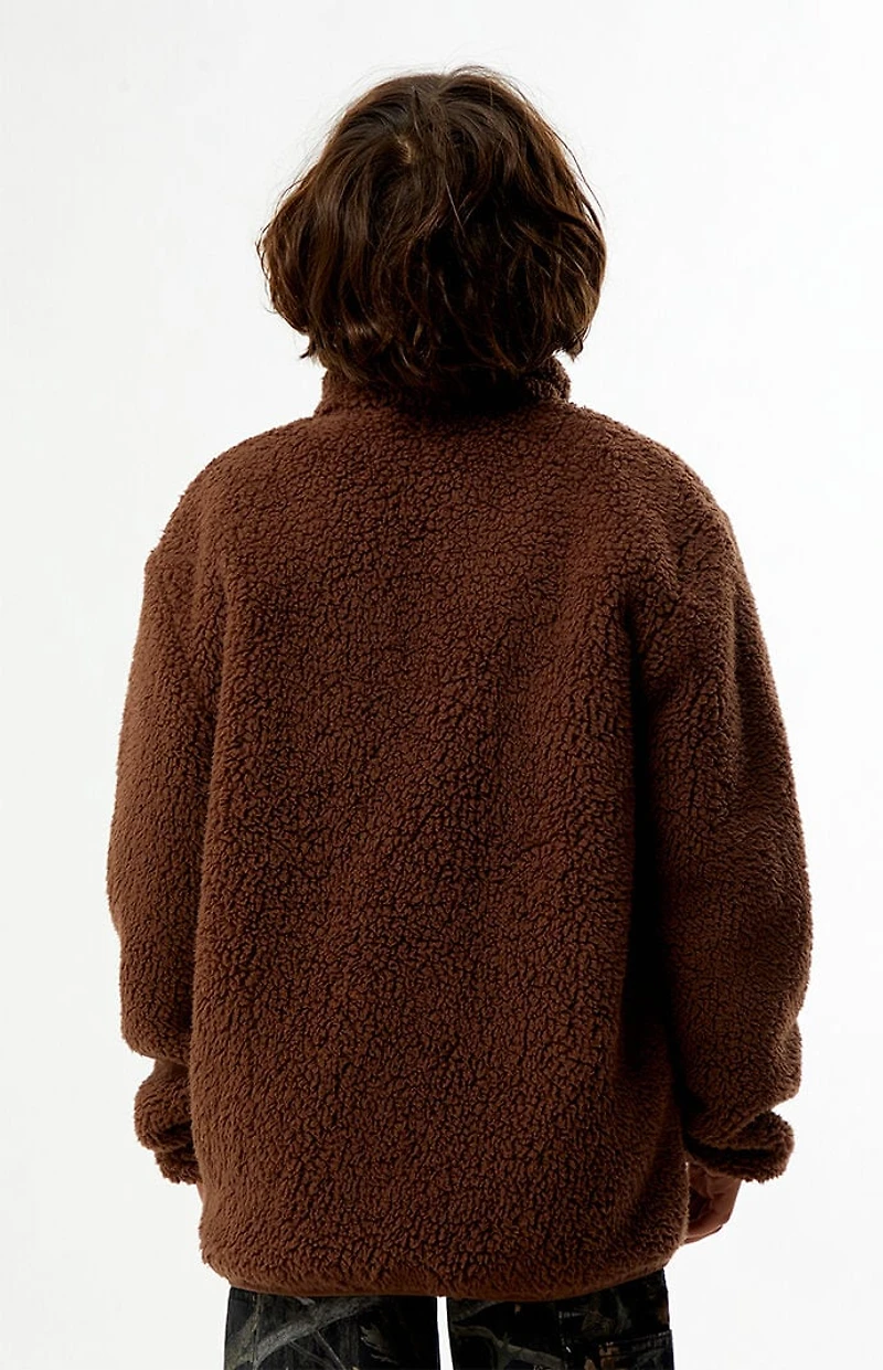 Pacsun Kids Brown Sherpa Jacket
