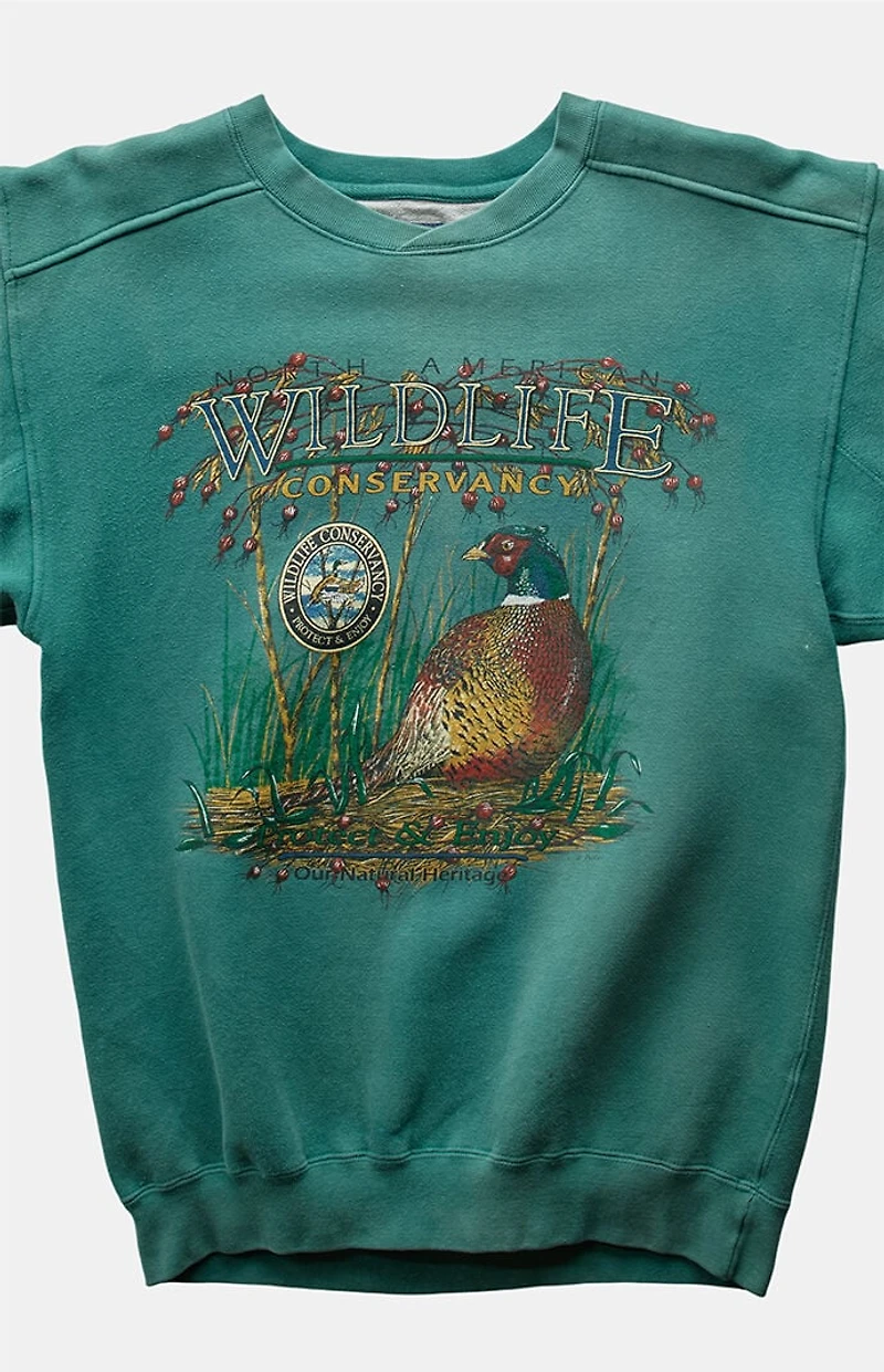 PS VINTAGE 90s Wildlife Conservation Crew Neck Sweatshirt