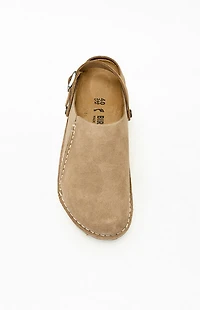 Birkenstock Women's Lutry Premium Suede Clog Gray Taupe
