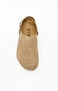 Birkenstock Women's Lutry Premium Suede Clog Gray Taupe