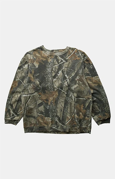 PS VINTAGE 2000s Camo Crew Neck Sweatshirt