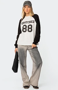 Edikted Snatched Oversized Long Sleeve T-Shirt