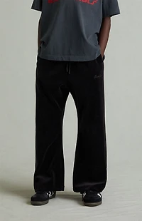 Fear of God ESSENTIALS Kids Vintage Black Velour Flare Sweatpants