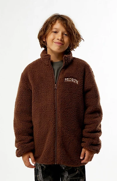 Pacsun Kids Brown Sherpa Jacket