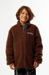 Pacsun Kids Brown Sherpa Jacket