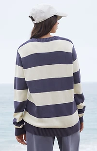 John Galt Blue Striped Sweater