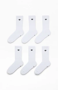 adidas 6 Pack Originals Trefoil Crew Socks
