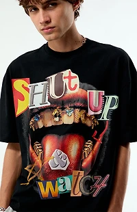 Pacsun Shut Up & Watch Cropped Boxy T-Shirt