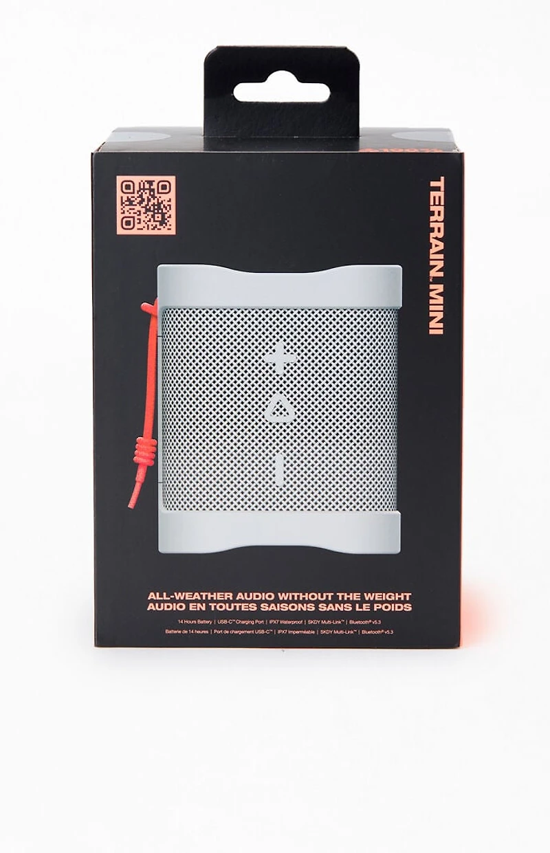 Skullcandy White Terrain Mini Wireless Bluetooth Speaker