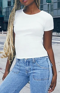 John Galt White Ashlyn T-Shirt